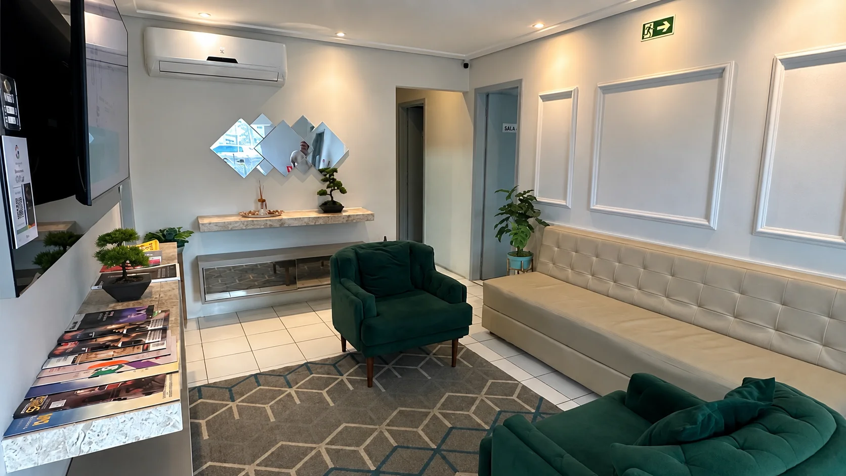 Recepção da iClinic Fortaleza no Dionísio Torres